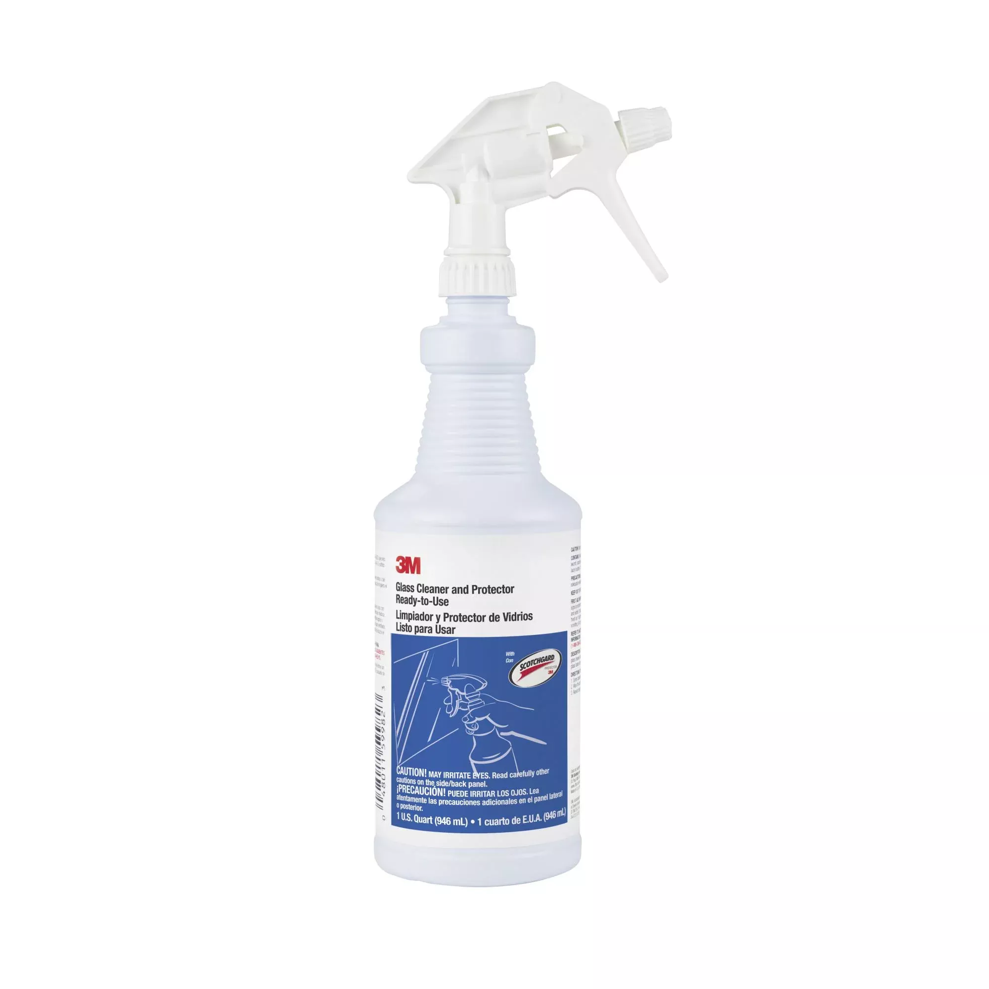 3M Glass Cleaner & Protector, Ready-To-Use, Each with a TriggerSprayer, Quart