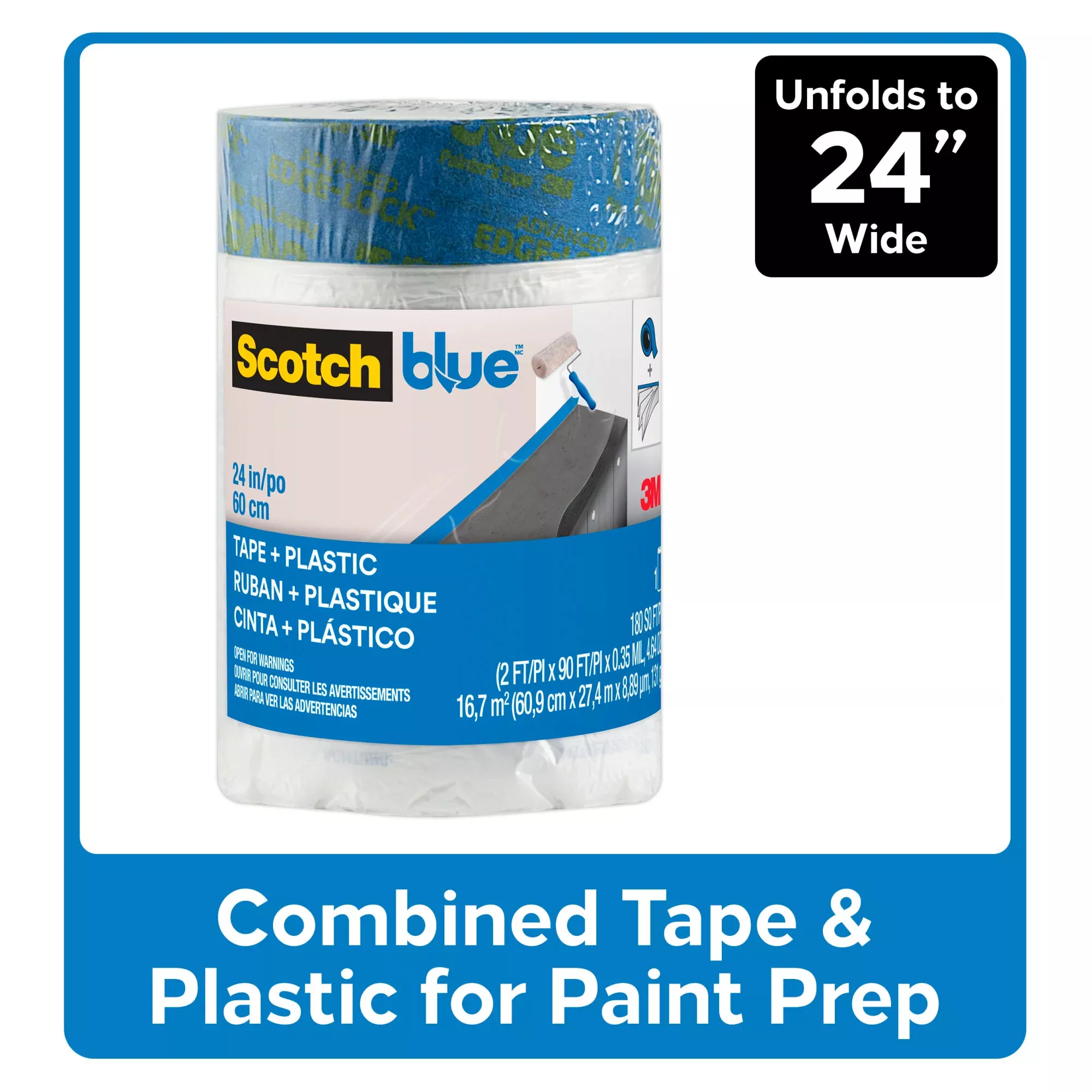 3M ScotchBlue Tape + Plastic PT2093EL-24