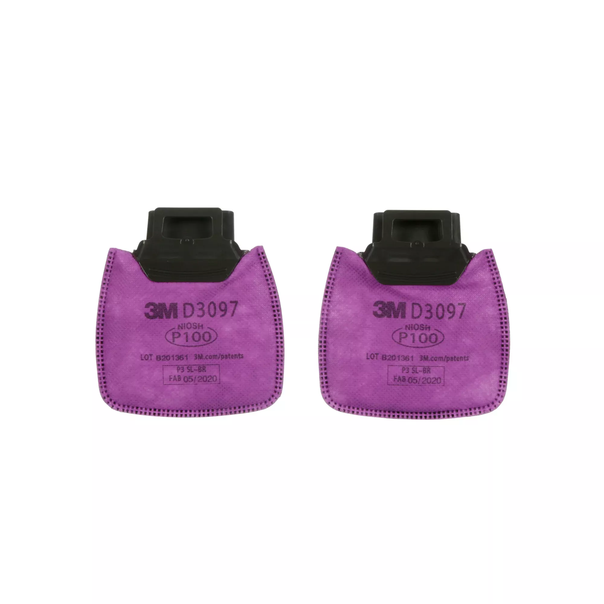 3M Secure Click Particulate Filter P100 with Nuisance Level OrganicVapor Relief