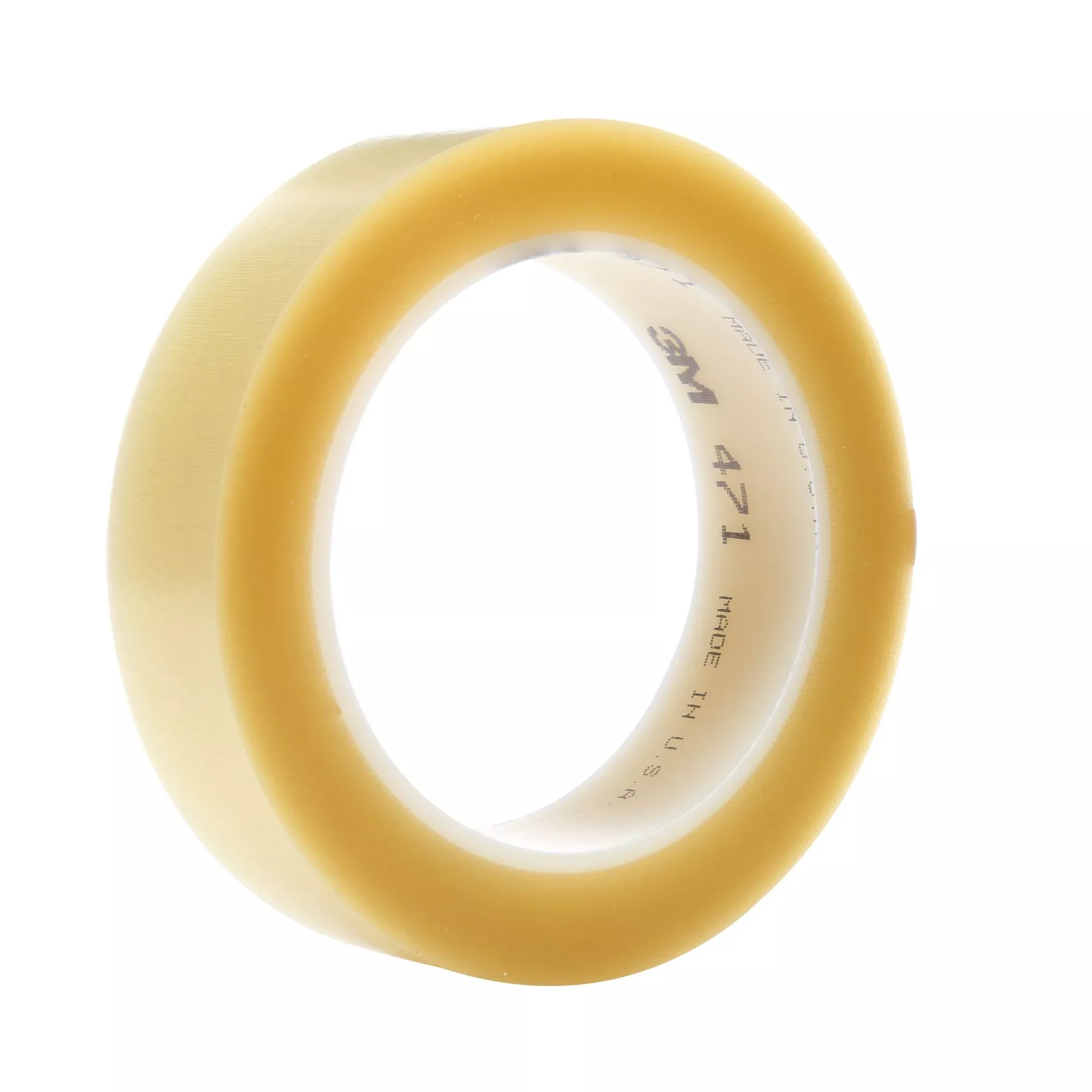 3M Vinyl Tape 471, Transparent, 1/2 in x 36 yd, 5.2 mil, 72 rolls percase
