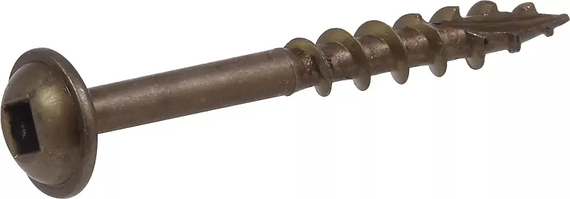 #8 X 1-1/2-in Black Round Washer-head Wood Screws - 100 Count