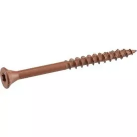 #8 X 1-1/4-in Red Ceramic Deck Screws - 75 Count