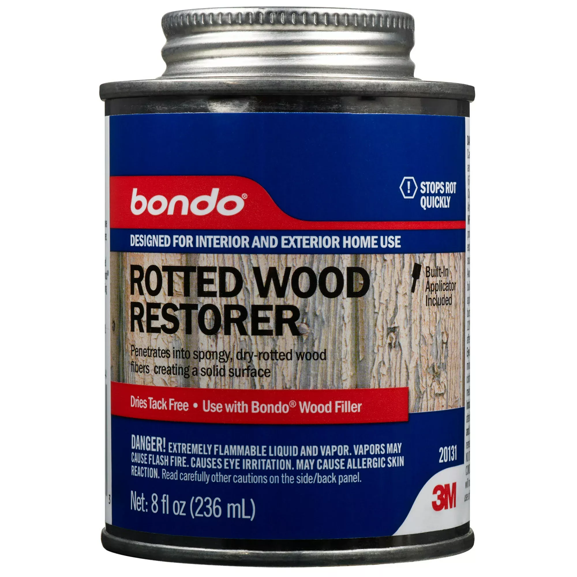 Bondo Rotted Wood Restorer, 20131, 8 oz
