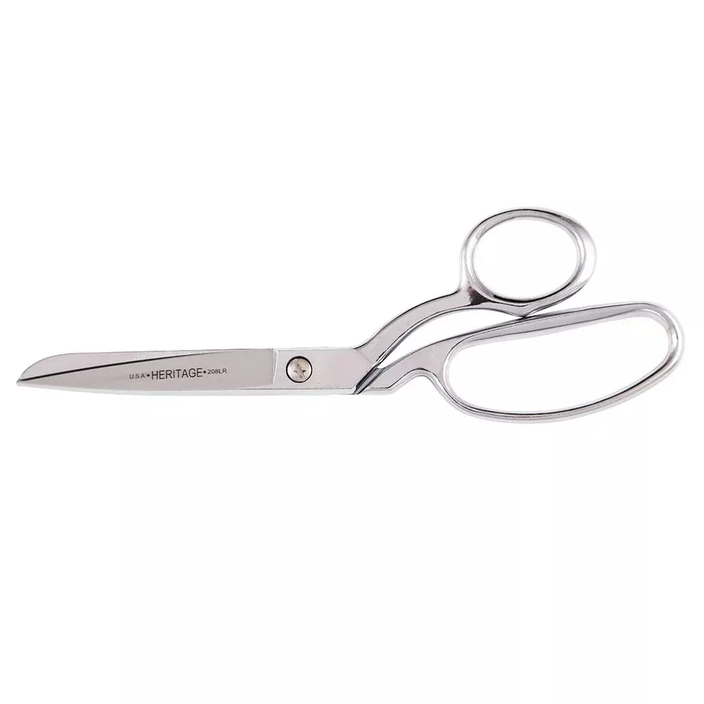 Heritage Cutlery 208LRK 8'' Bent Trimmer w/ Large Ring / Knife Edge