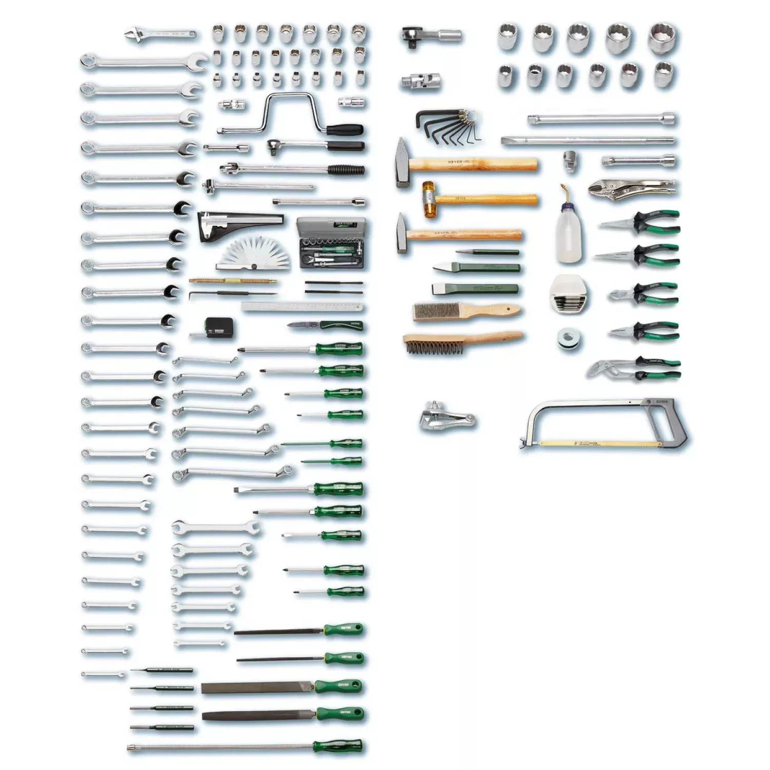Heyco 01128943282 Workshop Trolley Tool Set, 1128-943-M, 166 Pc.