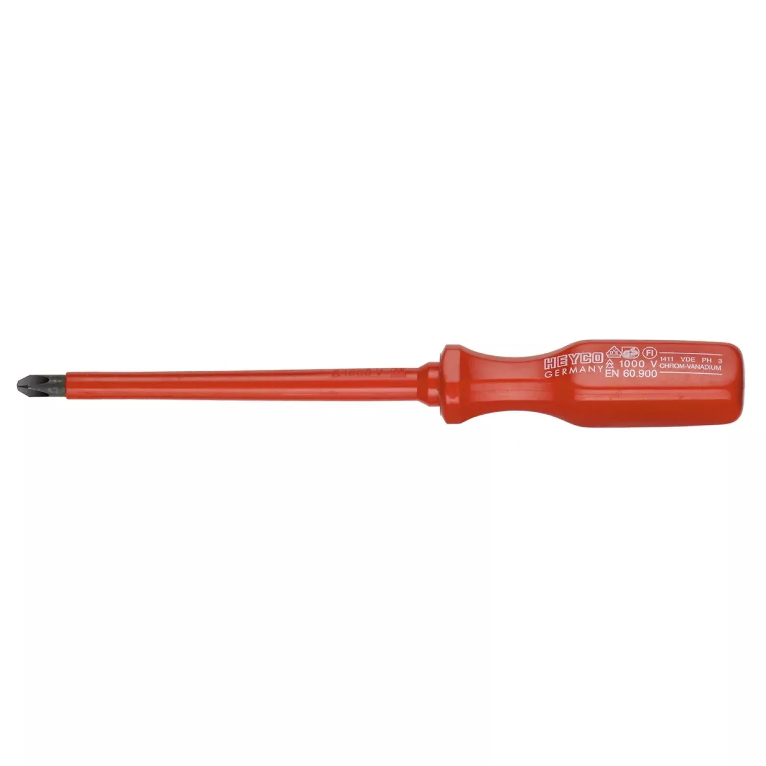 Heyco 01411000033 Insulated VDE Phillips Screwdriver, PH0