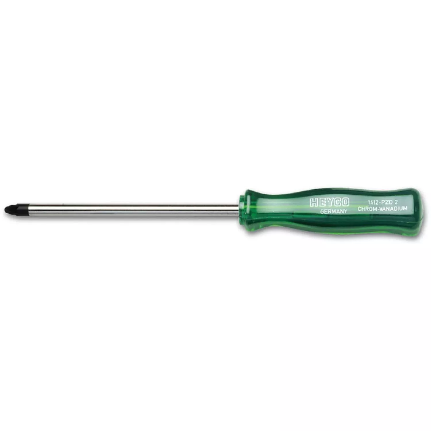Heyco 01412000080 Pozidriv Screwdriver with Acetate Handle, #0