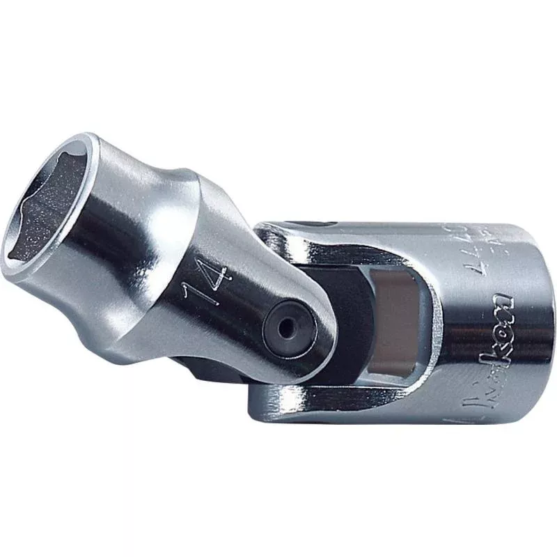 Ko-Ken 4440A-7/16 Universal Socket 7/16 6 Point 65 MM 1/2 Sq. Drive