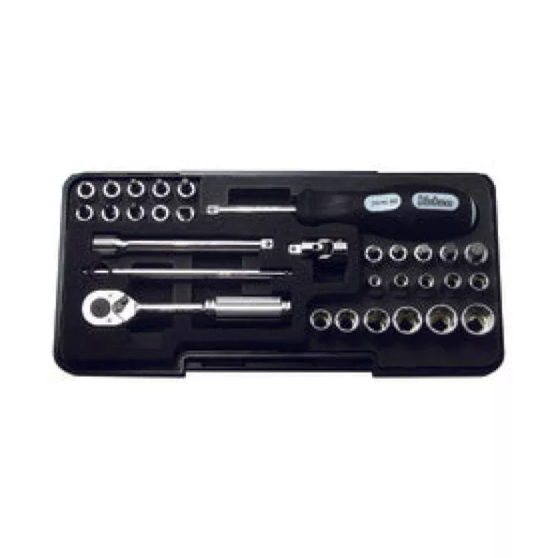 Ko-Ken P2258M 1/4 Sq. Dr. Socket set 6 point Plastic Case 31 pieces
