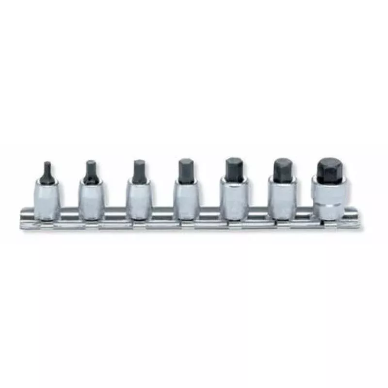Ko-Ken RS2010A/8-L25 1/4 Sq. Dr. Socket set 1/8-3/8 Hex Length 25mm 8 pieces