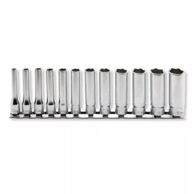 Ko-Ken RS2300M/12 Socket Set 4-14mm 6 Point 200mm 12 Pieces 1/4 Sq. Drive