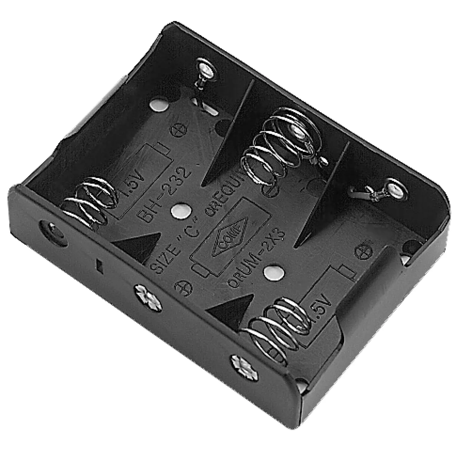 Philmore BH232 C-Cell Holder, 3 Batteries