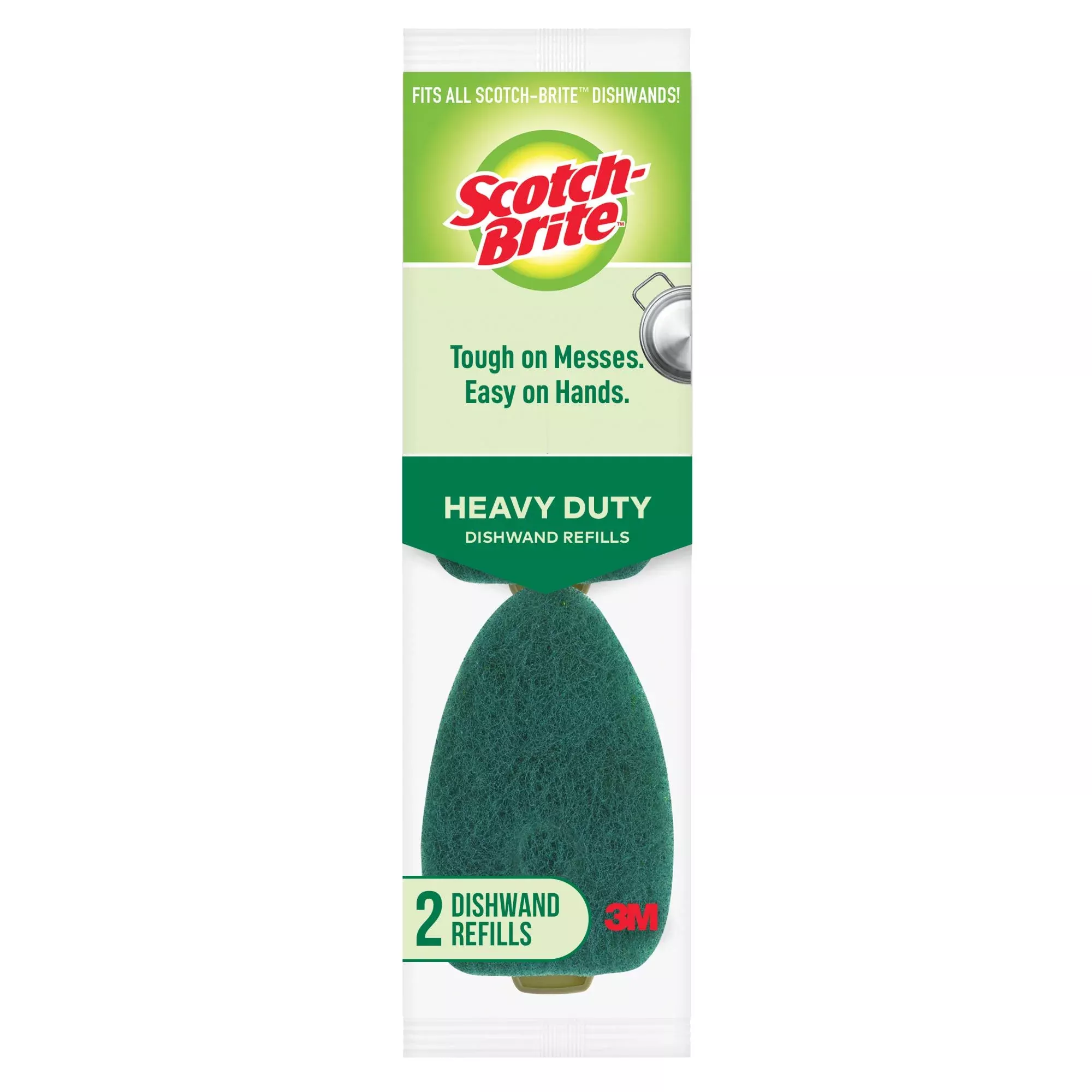 Scotch-Brite Heavy Duty Dishwand Refills 481-7-RSC, 2 ea/pk