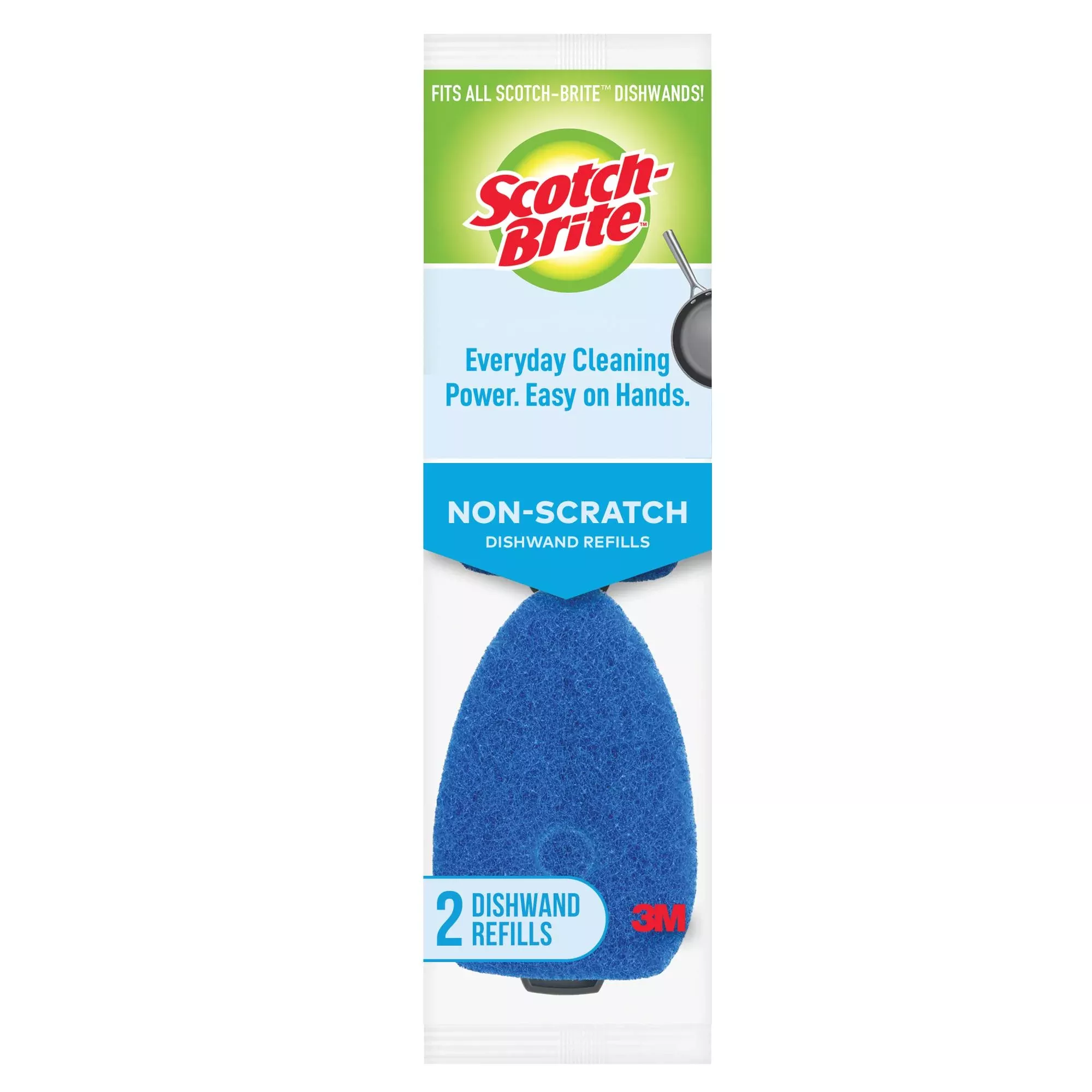 Scotch-Brite Non-Scratch Dishwand Refill 483-7-RSC, 2 ea/pk