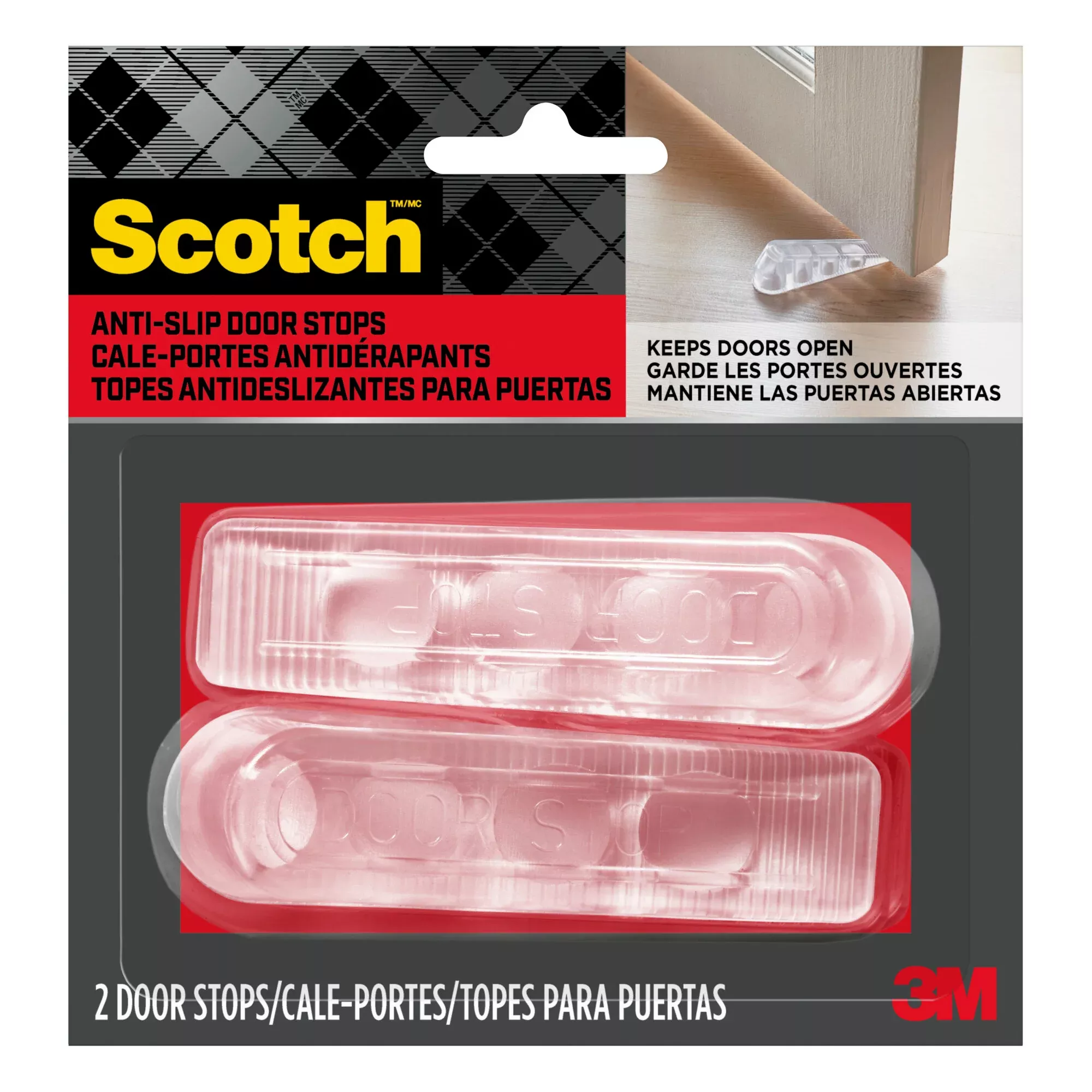 Scotch Door Stop SP947-NA, 2 Pack