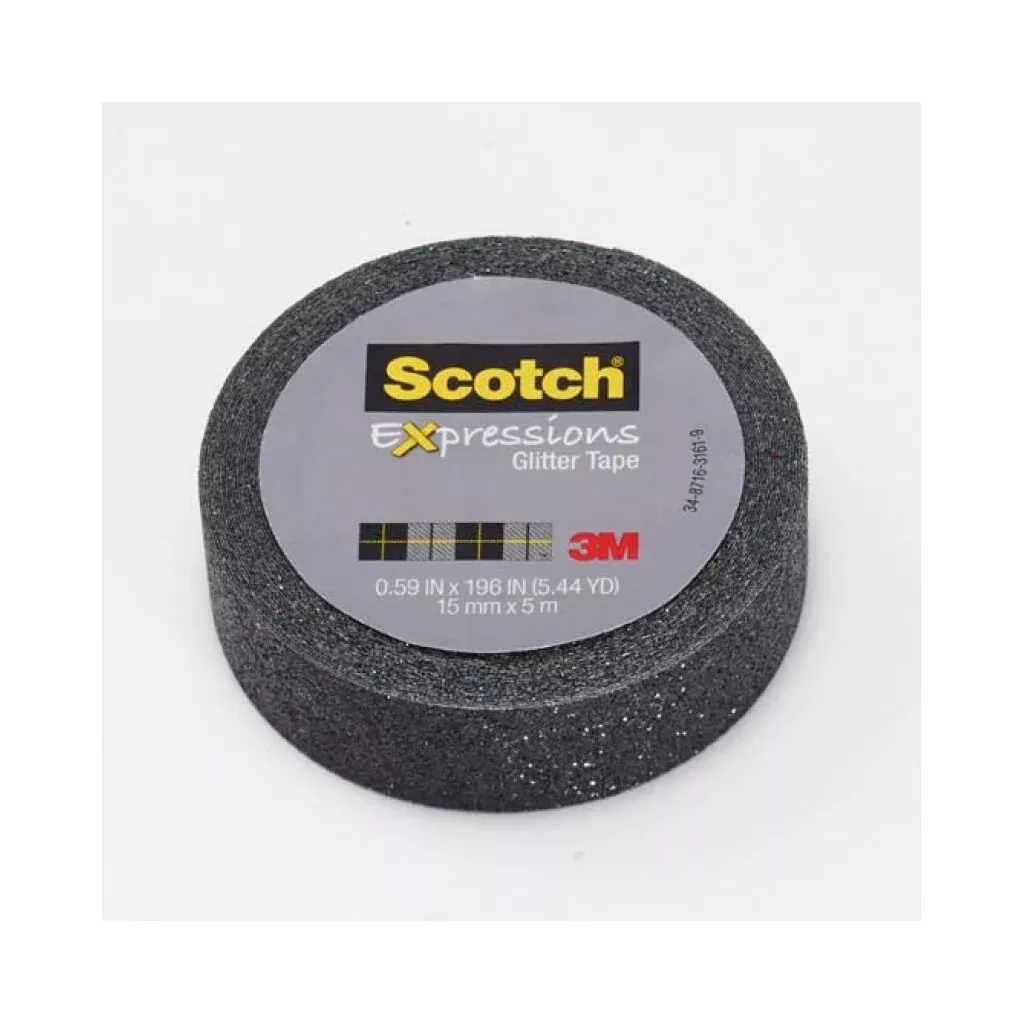 Scotch Expressions Glitter Tape C514-BLK