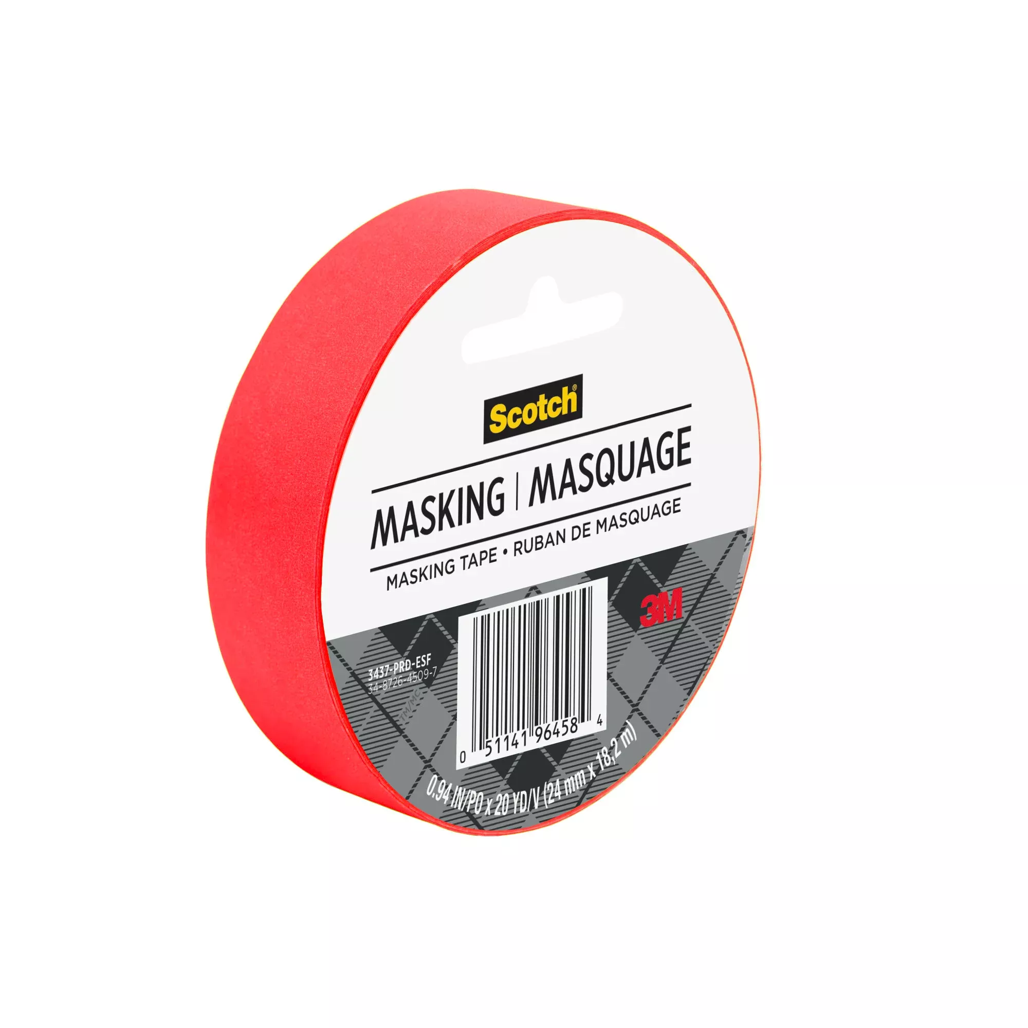Scotch Expressions Masking Tape, 3437-PRD-ESF, Primary Red
