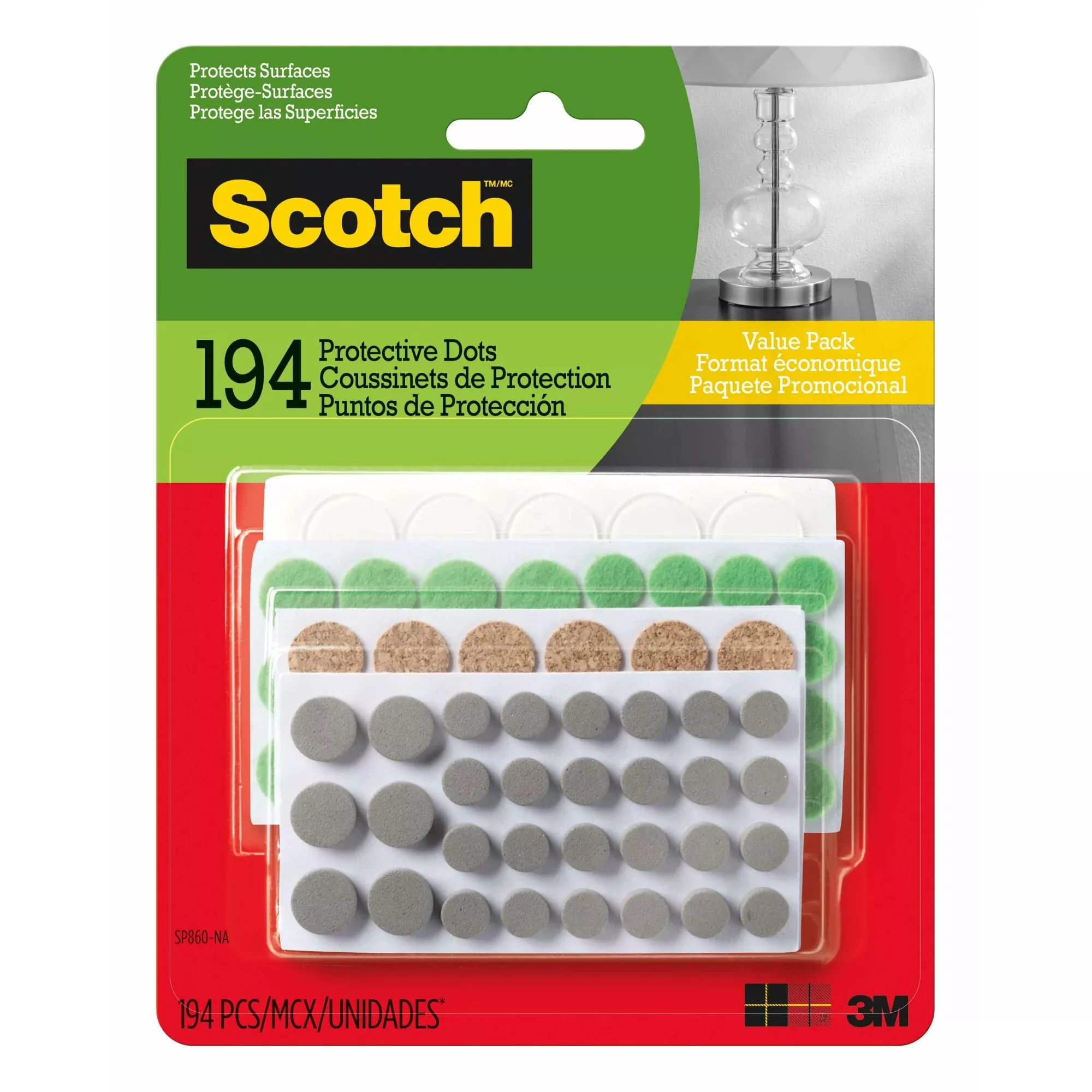 Scotch Surface Protection, SP860-NA, 194 Pack