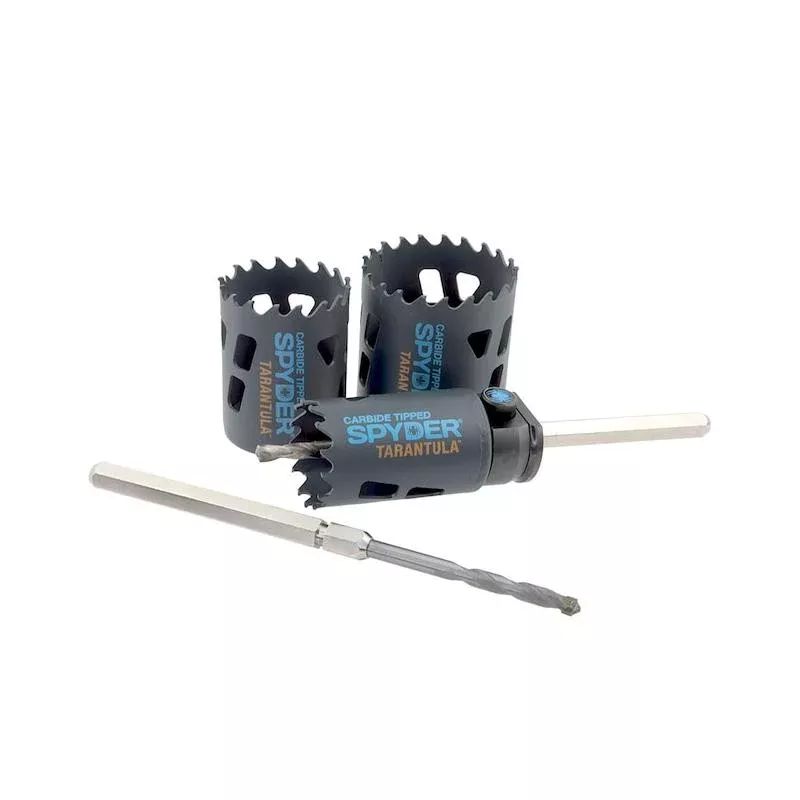 Spyder 6009236PC Tarantula Carbide Tipped, Metal Cutting Hole Saw Set