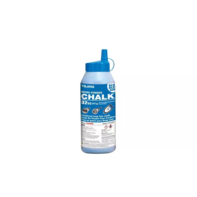 Tajima Tool PLC2-B900 CHALK-RITE Ultra Fine Chalk 32 oz. Blue