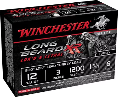 Winchester Long Beard Xr 12 Gauge 3 Inch #6 Turkey Shotshells - 10 Rounds